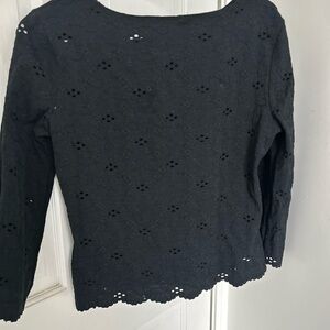 Rare Hanky Panky cotton stretch lace top.